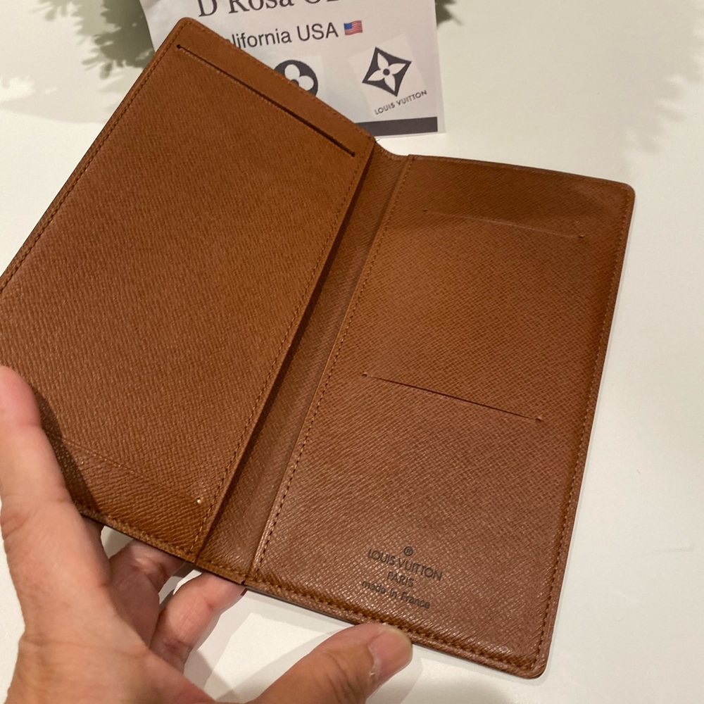 Authentic LV check book wallet